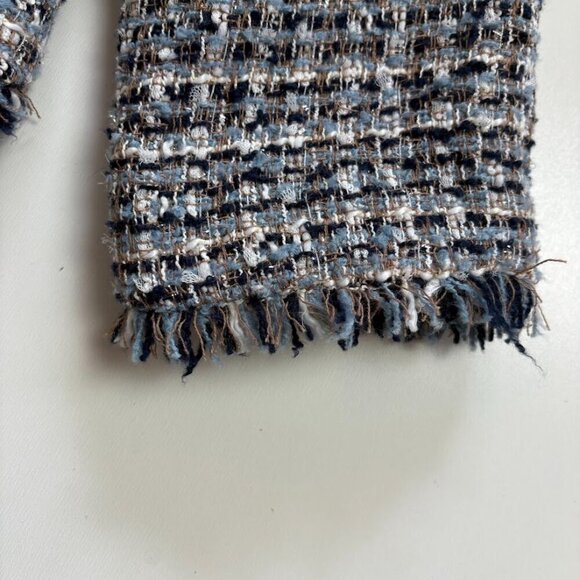 BR Blue and White Tweed Blazer - Picture 7 of 14